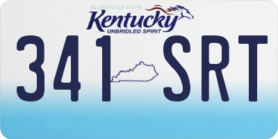KY license plate 341SRT