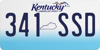 KY license plate 341SSD
