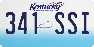KY license plate 341SSI