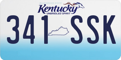 KY license plate 341SSK