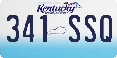 KY license plate 341SSQ