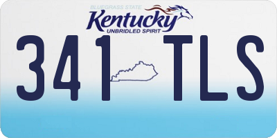 KY license plate 341TLS