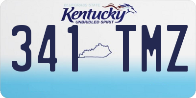 KY license plate 341TMZ