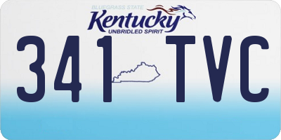 KY license plate 341TVC