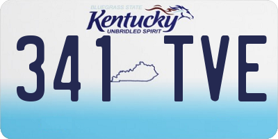 KY license plate 341TVE