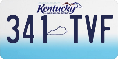 KY license plate 341TVF