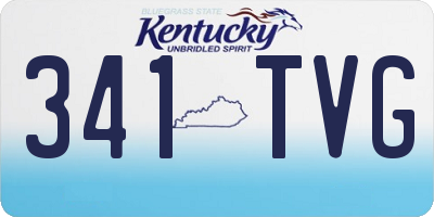 KY license plate 341TVG
