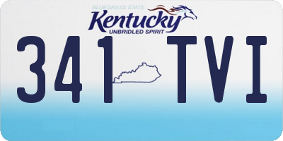KY license plate 341TVI