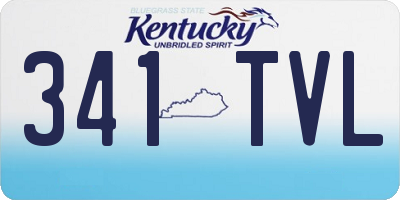 KY license plate 341TVL