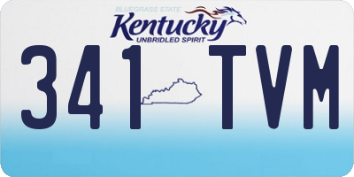 KY license plate 341TVM