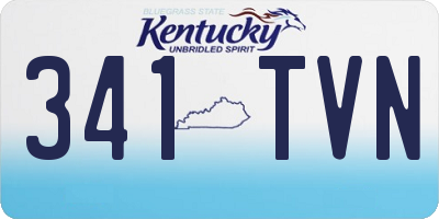 KY license plate 341TVN