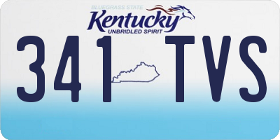 KY license plate 341TVS