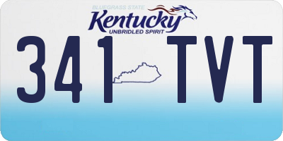KY license plate 341TVT