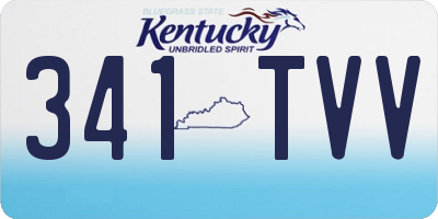 KY license plate 341TVV