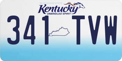 KY license plate 341TVW