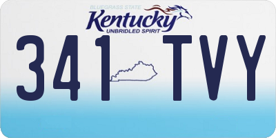 KY license plate 341TVY