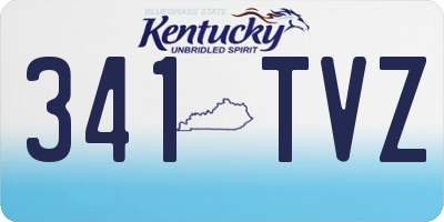 KY license plate 341TVZ