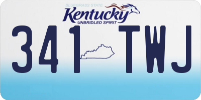 KY license plate 341TWJ
