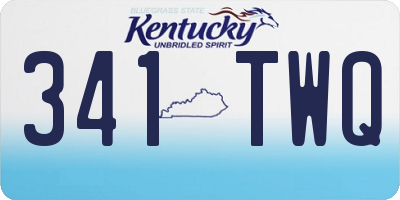 KY license plate 341TWQ