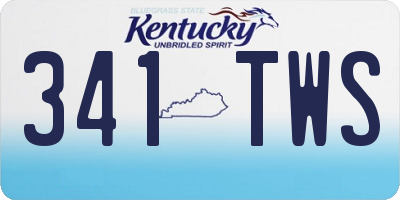 KY license plate 341TWS