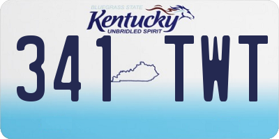 KY license plate 341TWT