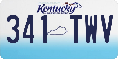 KY license plate 341TWV