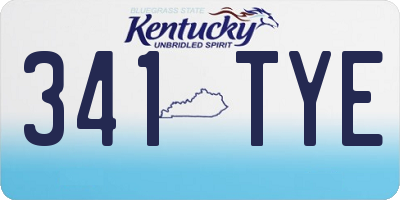 KY license plate 341TYE