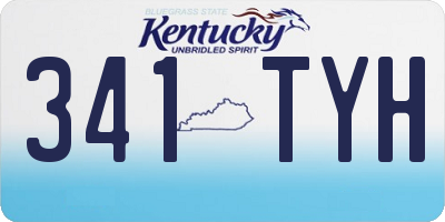 KY license plate 341TYH
