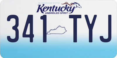 KY license plate 341TYJ