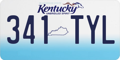 KY license plate 341TYL