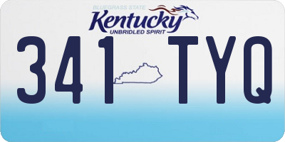 KY license plate 341TYQ