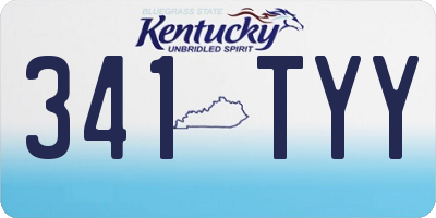 KY license plate 341TYY