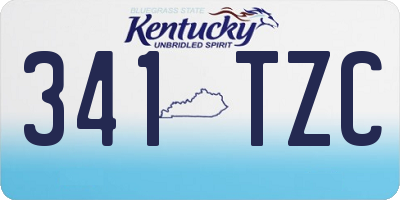 KY license plate 341TZC