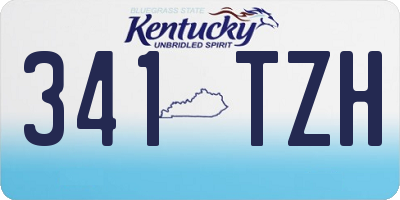 KY license plate 341TZH