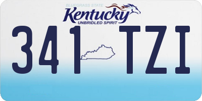 KY license plate 341TZI