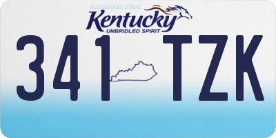 KY license plate 341TZK