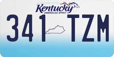 KY license plate 341TZM