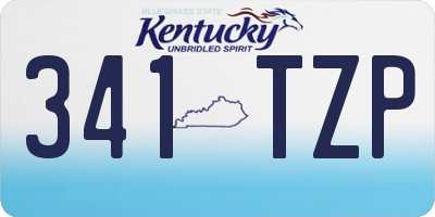KY license plate 341TZP