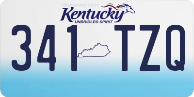 KY license plate 341TZQ