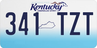 KY license plate 341TZT