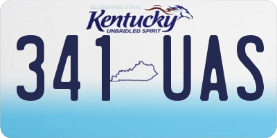 KY license plate 341UAS