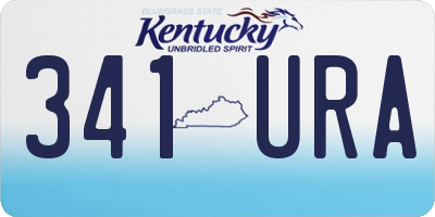 KY license plate 341URA