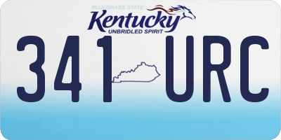 KY license plate 341URC