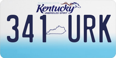 KY license plate 341URK