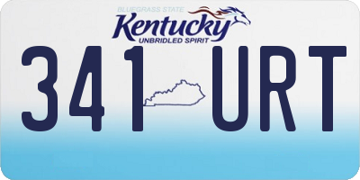 KY license plate 341URT