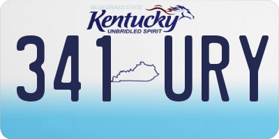 KY license plate 341URY