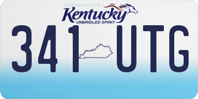 KY license plate 341UTG