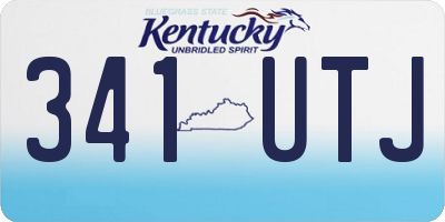 KY license plate 341UTJ