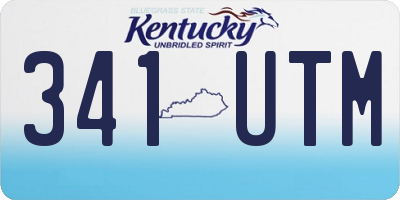 KY license plate 341UTM