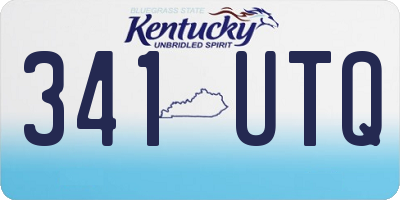 KY license plate 341UTQ